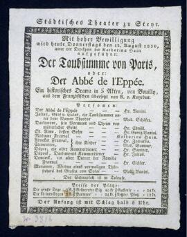 Der Taubstumme von Prais (12.8.1830)