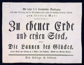 Zu ebener Erde und ersten Stock (16.11.1838)
