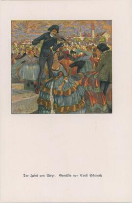 Der Heini von Steyr, Gemälde von Ernst Schwarz (Repro), (1920er?)