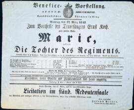 Marie, oder: Die Tochter des Regiments (Linz, 27.3.1843)