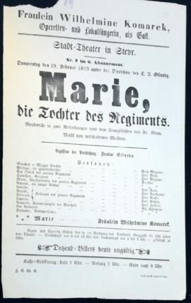 Marie, die Tochter des Regiments (19.2.1863)
