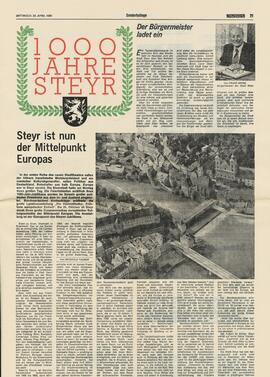 Sonderbeilage der OÖ Nachrichten: "1000 Jahre Steyr" (23.4.1980)