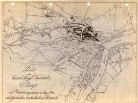 Plan zum Brand von 1842