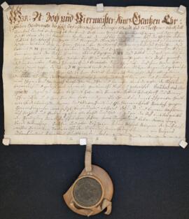 Zeichenbrief für Johann Gottlieb Hömbstreith (7.6.1757)