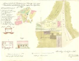 Leopold Werndl-Straße: Errichtung eines Mauthauses, Standortvariante, Plan von Joh. Benninger (18...