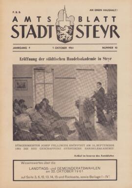 Amtsblatt Jg. 4/Nr. 10: Oktober 1961
