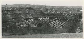 Werksansicht mit Bombenschäden (1944/45)