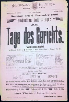 Am Tage des Gerichts (6.12.1896)