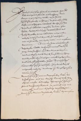 Antwortschreiben von Starhemberg an die Stadt Steyr (11.06.1609)