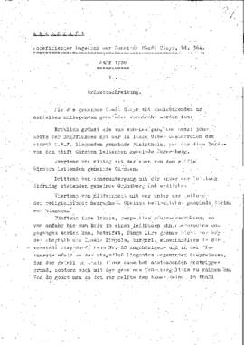 Abschrift aus dem Josefinischen Lagebuch der Stadt Steyr (1788)