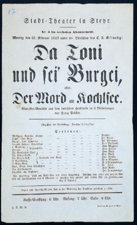 Da Toni und sei Burgei (16.2.1863)