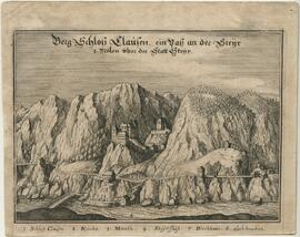 Kupferstich Schloss Klaus (1656)