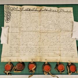 Kauf- respektive Schirmbrief der n.ö. Landschaft über das Steuerdrittel (Wien, 1.6.1742)