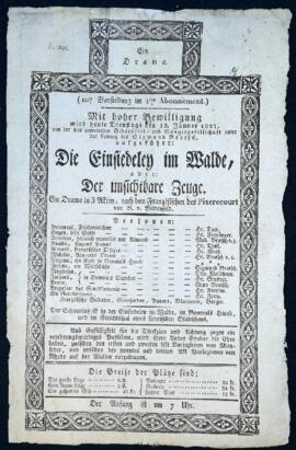 Die Einsiedeley im Walde (23.1.1827)