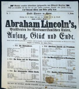 Abraham Lincolns Präsidenten der Nordamerikanischen Union (17.1.1869)