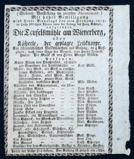 Die Teufelsmühle am Wienerberg (2.3.1813)