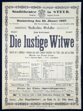 Die lustige Witwe (24.1.1907)