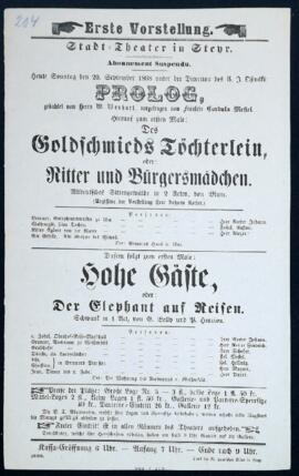 Das Goldschmieds Töchterlein (20.9.1868)