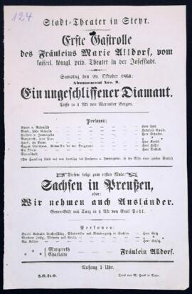 Ein ungeschliffener Diamant (29.10.1864)