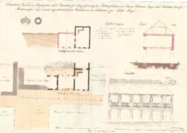 Eisenstraße 17: Einreichungplan Vergrößerung des Kellergebäudes, Plan von Johann Beninger (19.11....