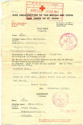 Gertrude an Julie (4.11.1940)