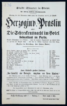 Herzogin v. Praslin (23.11.1868)