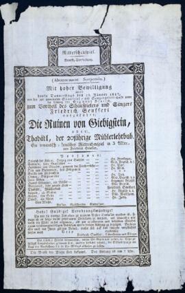 Die Ruinen von Siebigstein (18.1.1827)