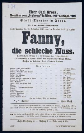 Fanny, die schieche Nuss (15.11.1868)