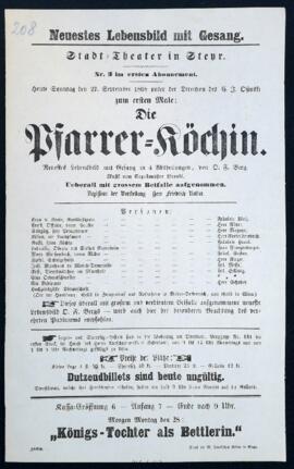 Die Pfarrer-Köchin (27.9.1868)