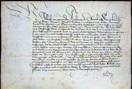 Albrecht verständigt die Bürger von Steyr, dass er die Herrschaft Steyr an Jörg von Stein verpfän...