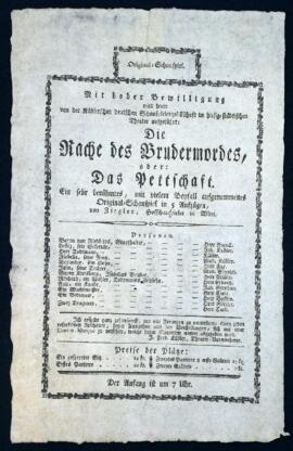 Die Rache des Brudermordes, oder Das Pettschaft (o.J.)