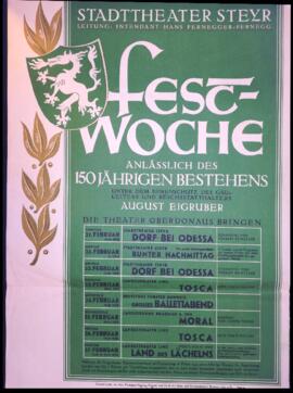 Festwoche anlässlich des 150-jährigen Bestehens des Stadttheaters (Februar 1943)