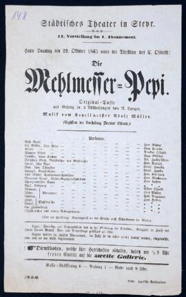 Die Mehlmesser-Pepi (29.10.1865)