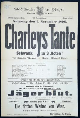 Charleys Tante (7.11.1896)