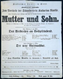 Mutter und Sohn (9.2.1860)