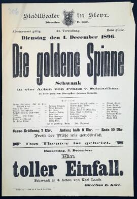 Die goldene Spinne (1.12.1896)