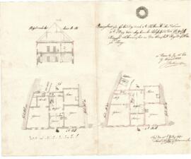 Kirchengasse 20: Aufstockung nach Brand, Plan von Karl Stohl (15.07.1842)