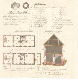Ramingsteg 10 (alte Adresse), Plan von Mathias Gollner (01.04.1842)