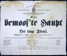 Das bemooste Haupt, oder: Der lange Israel (Linz, 18.9.1848)