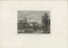 Stahlstich "Stadt Steyer von der Abendseite" 1842)
