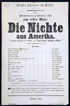 Die Nichte aus Afrika (5.10.1864)