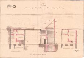 Wieserfeldplatz 35: Einreichplan rückwärtiger zweigeschossiger Anbau, Plan von Smitiriche (Mai 1843)