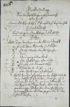 Wochenmarktordnung (7.6.1834)