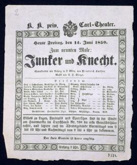 Junker und Knecht (Wien, 14.6.1850)