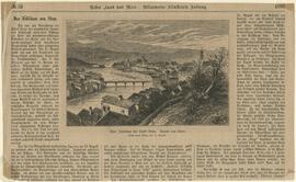 Ansicht von Steyr, zum Jubiläum der Stadt Steyr, nach einer Skizze von H. Claudi (1880)