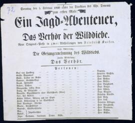 Ein Jagd-Abenteuer (5.2.1860)