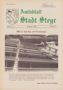 Amtsblatt Jg. 21/Nr. 8: August 1978