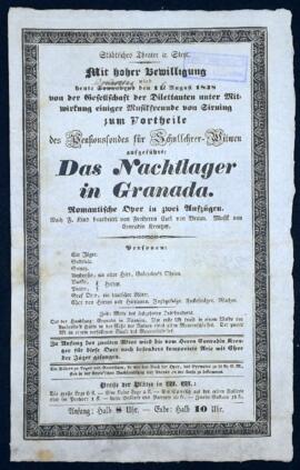 Das Nachtlager in Granada (16.8.1838)