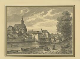 Repro: Stahlstich &quot;Stadt Steyer von der Abendseite&quot; (1842)