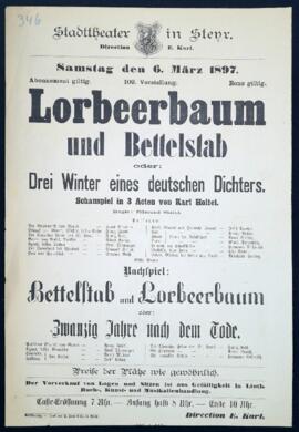 Lorbeerbaum und Bettelstab (6.3.1897)